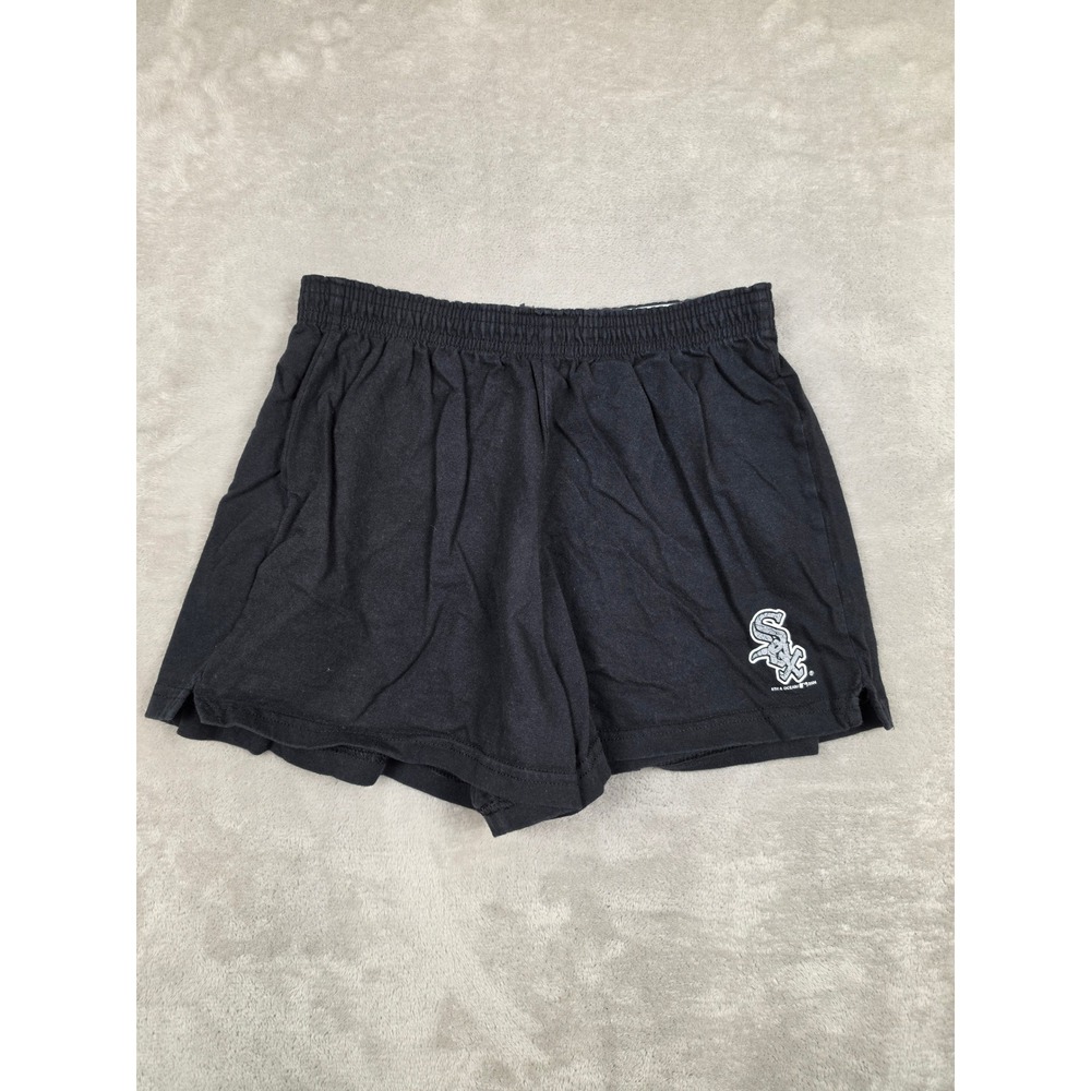 Vintage 5th & Ocean Chicago White Sox Shorts Youth Girls XL Black 2006 Y2K